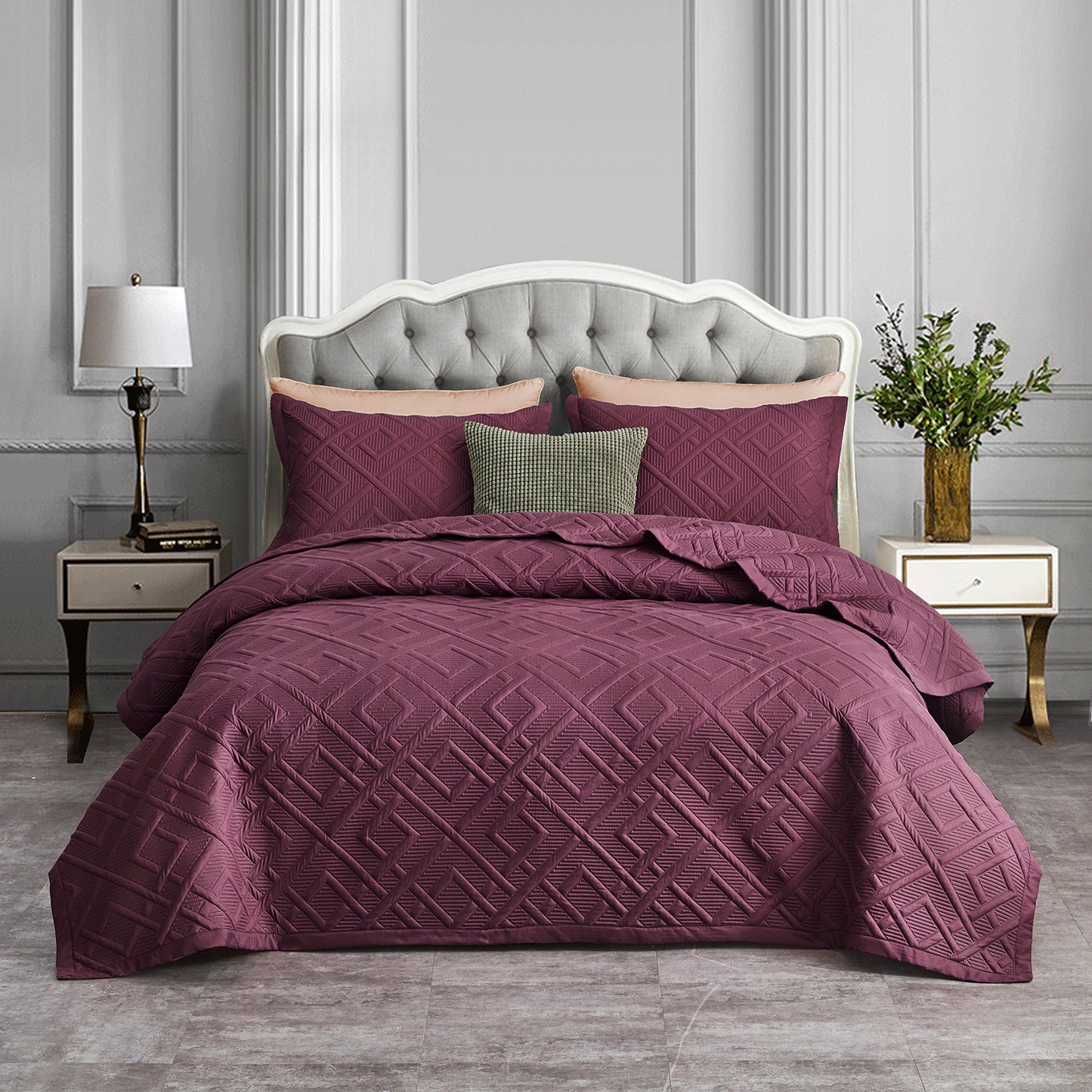 CHIXIN Modern Contemporary Quilt Set