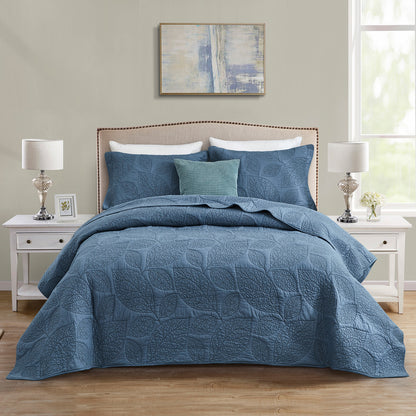 CHIXIN 100% Cotton Quilt Set