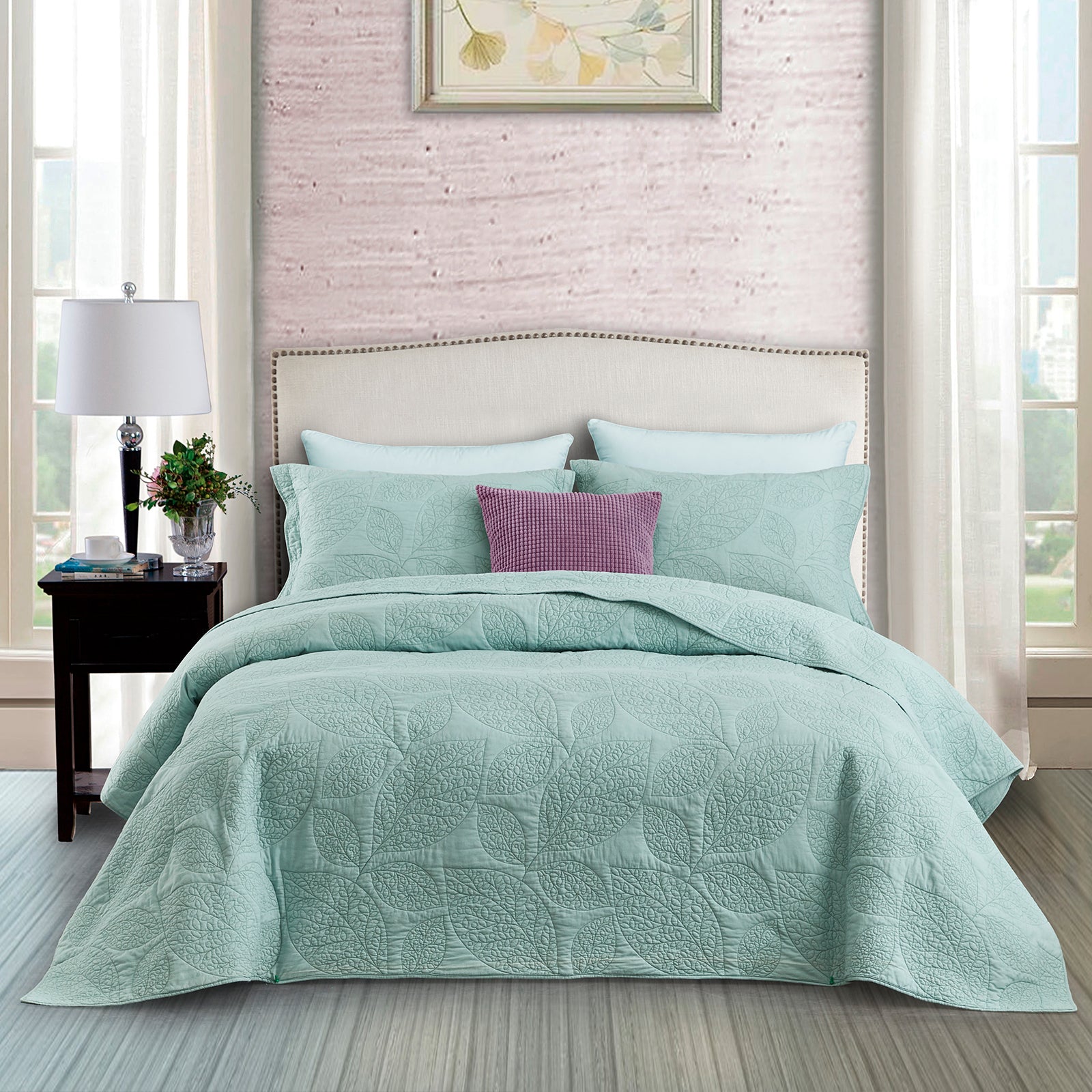 CHIXIN 100% Cotton Quilt Set