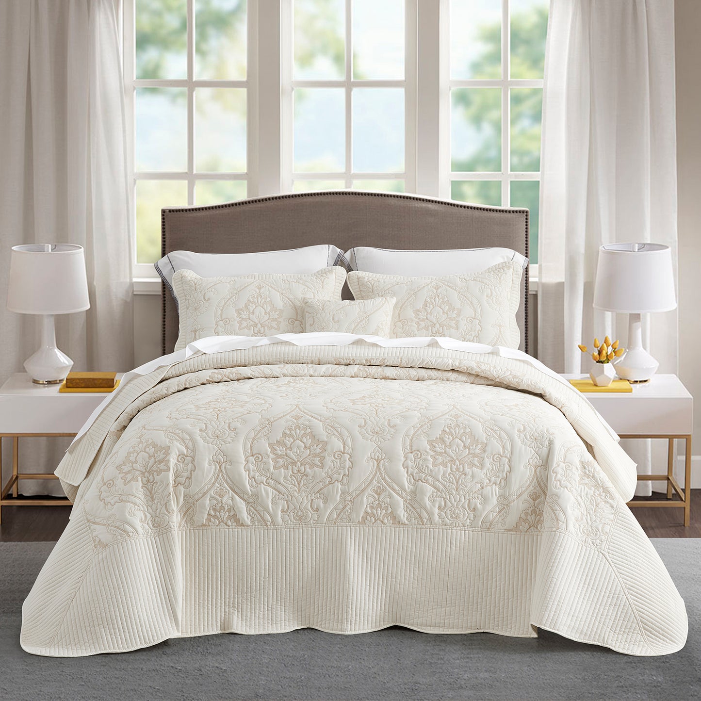 CHIXIN Oversized Bedspread Coverlet Set