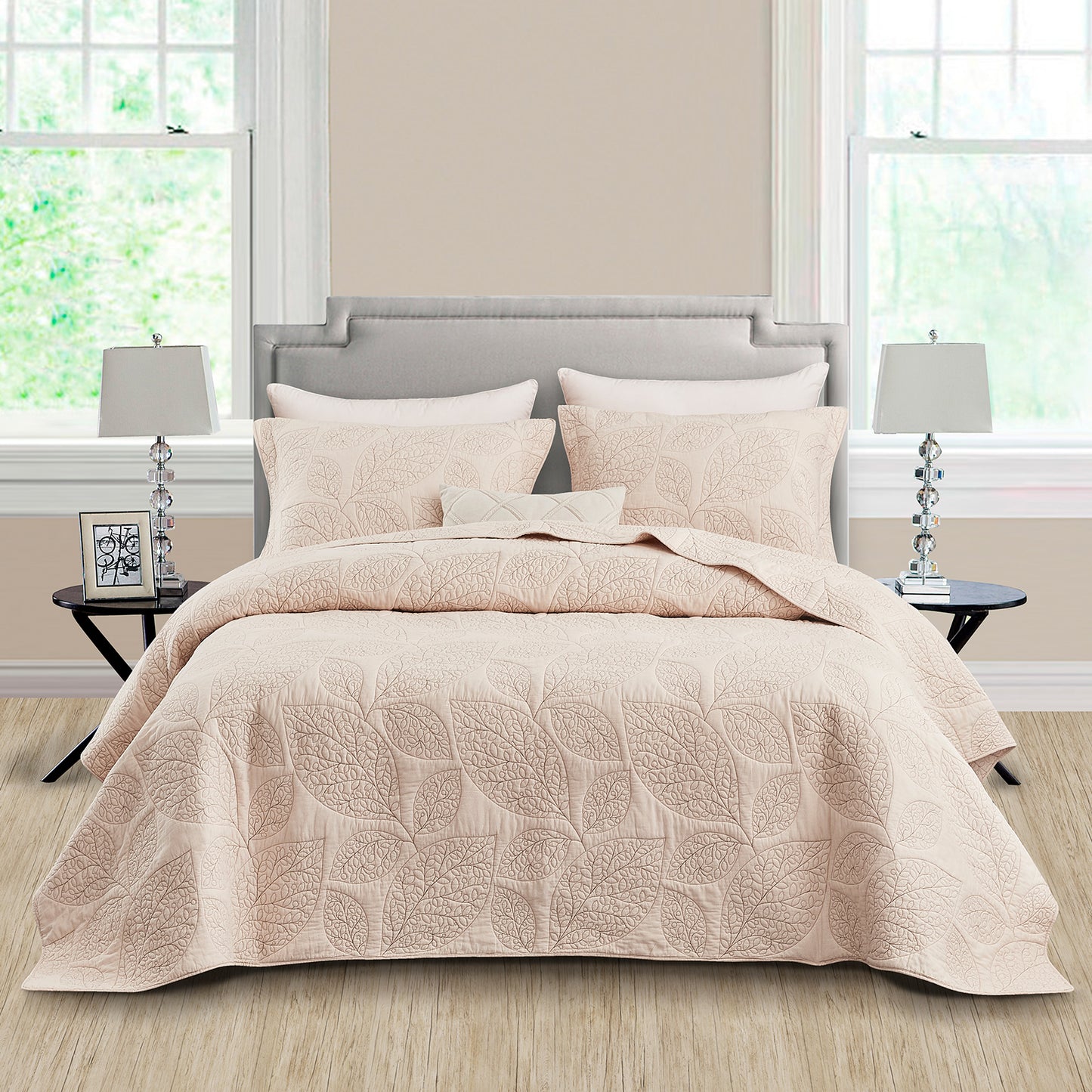 CHIXIN 100% Cotton Quilt Set