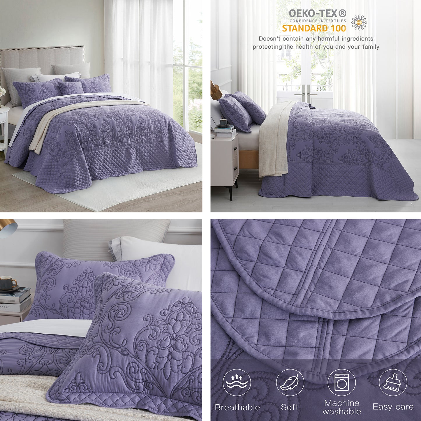 CHIXIN Oversized Bedspread Set