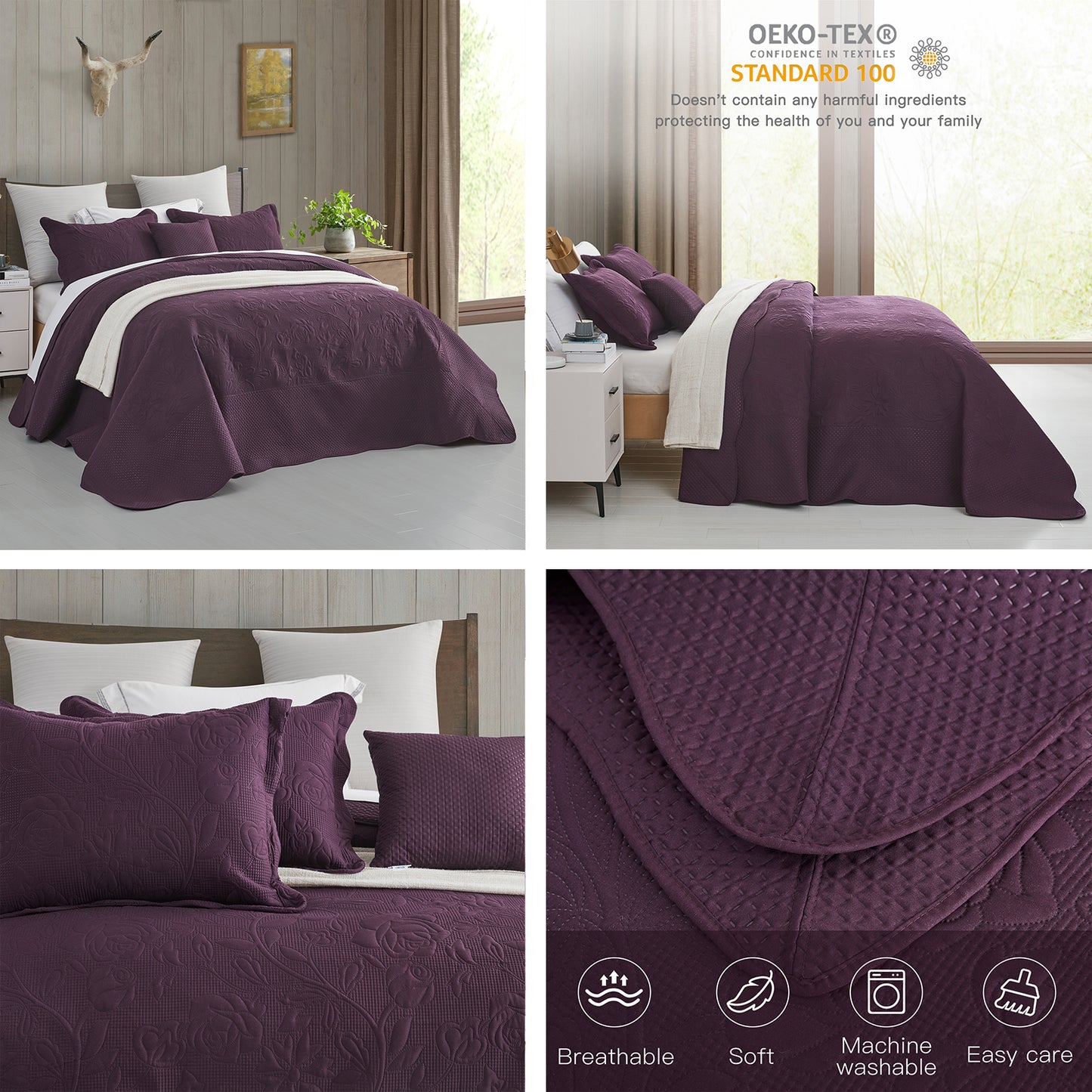 CHIXIN Oversized Bedspread Set