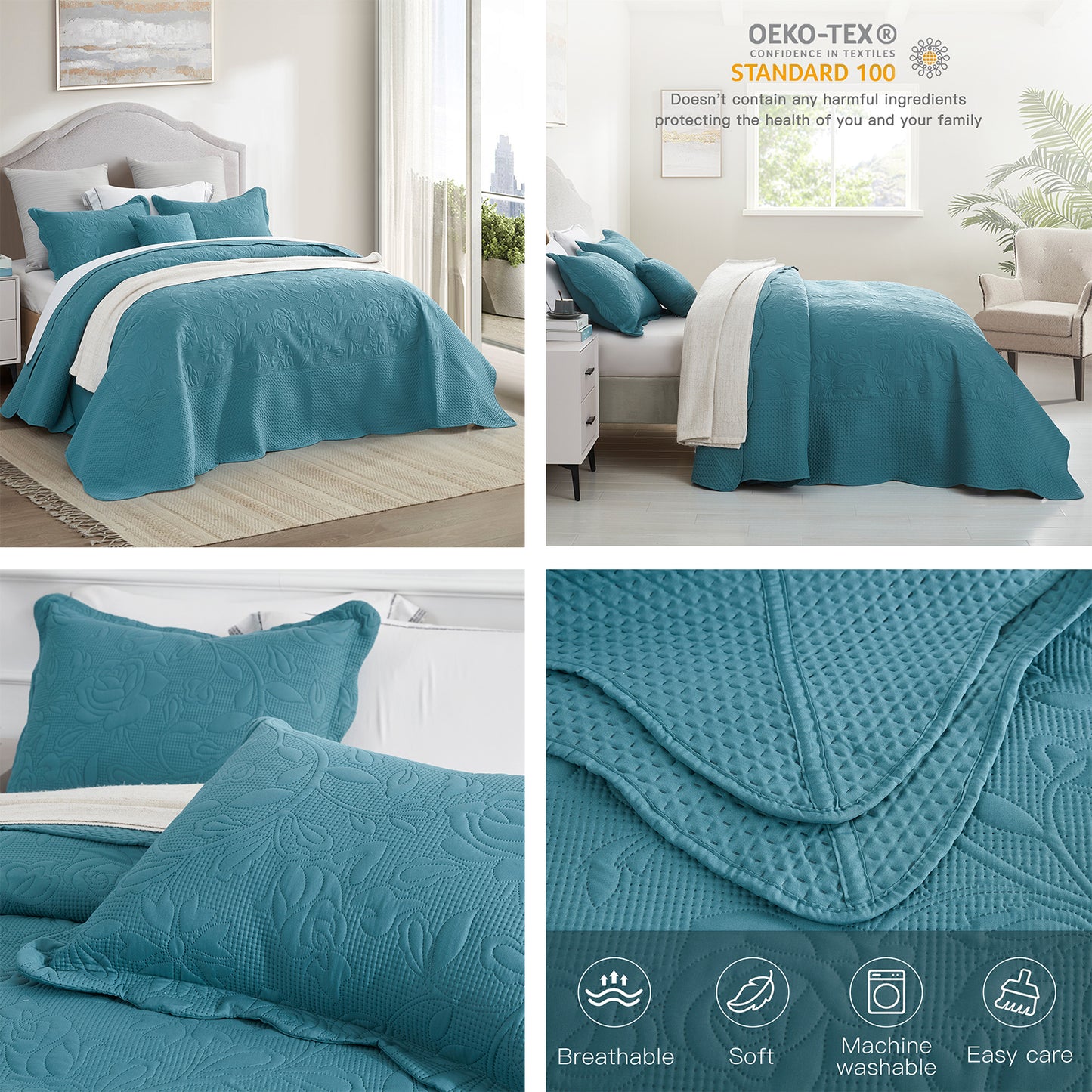 CHIXIN Oversized Bedspread Set