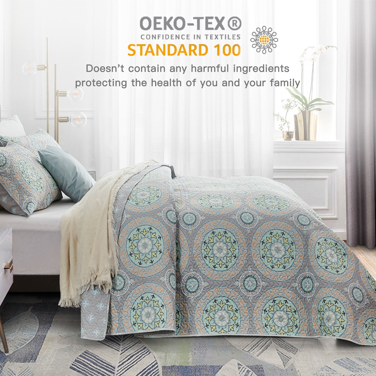 CHIXIN Bohemian Quilt Set