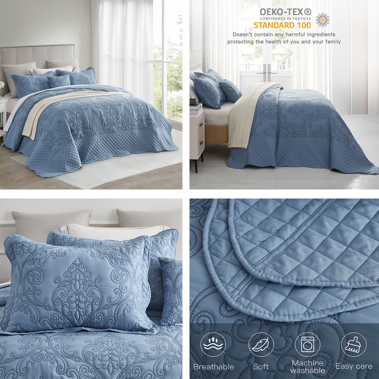 CHIXIN Oversized Bedspread Set