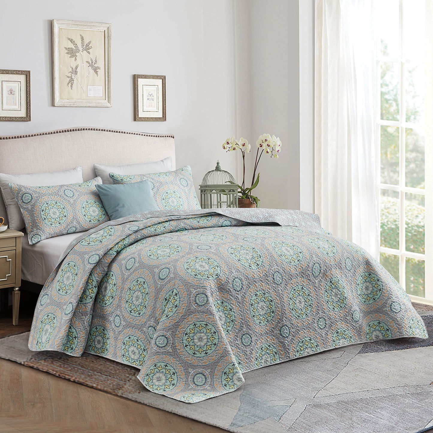 CHIXIN Bohemian Quilt Set